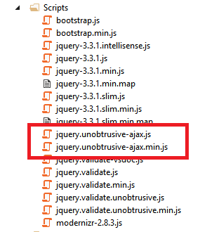 jquery-unobtrusive-ajax