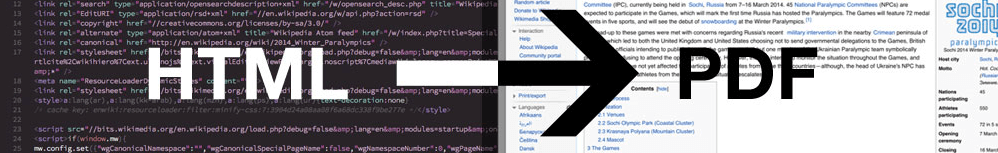 html to pdf